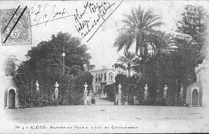 ALGER ENTREE DU PALAIS DU GOUVERNEUR